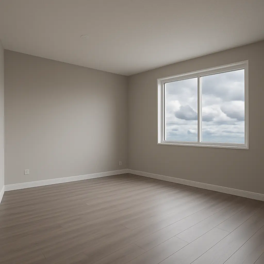 Empty room before staging